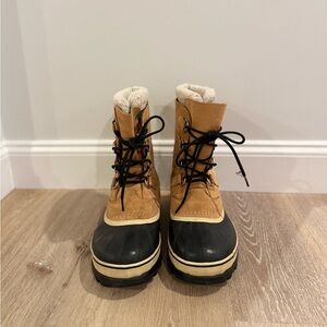 SOREL Caribou Waterproof Men's Buff Ankle Boots